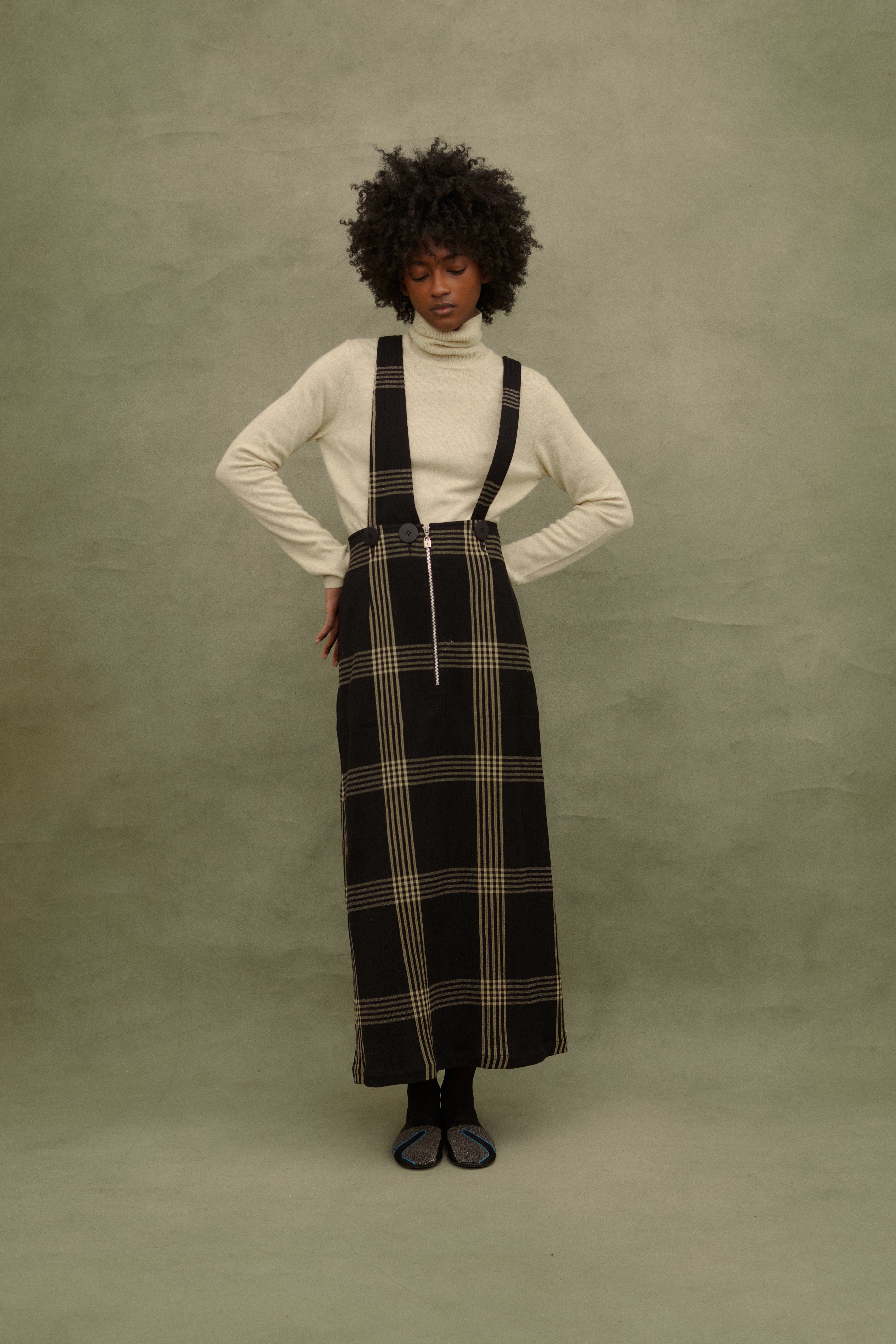 Takezo Wool Pinafore - Desert Vintage