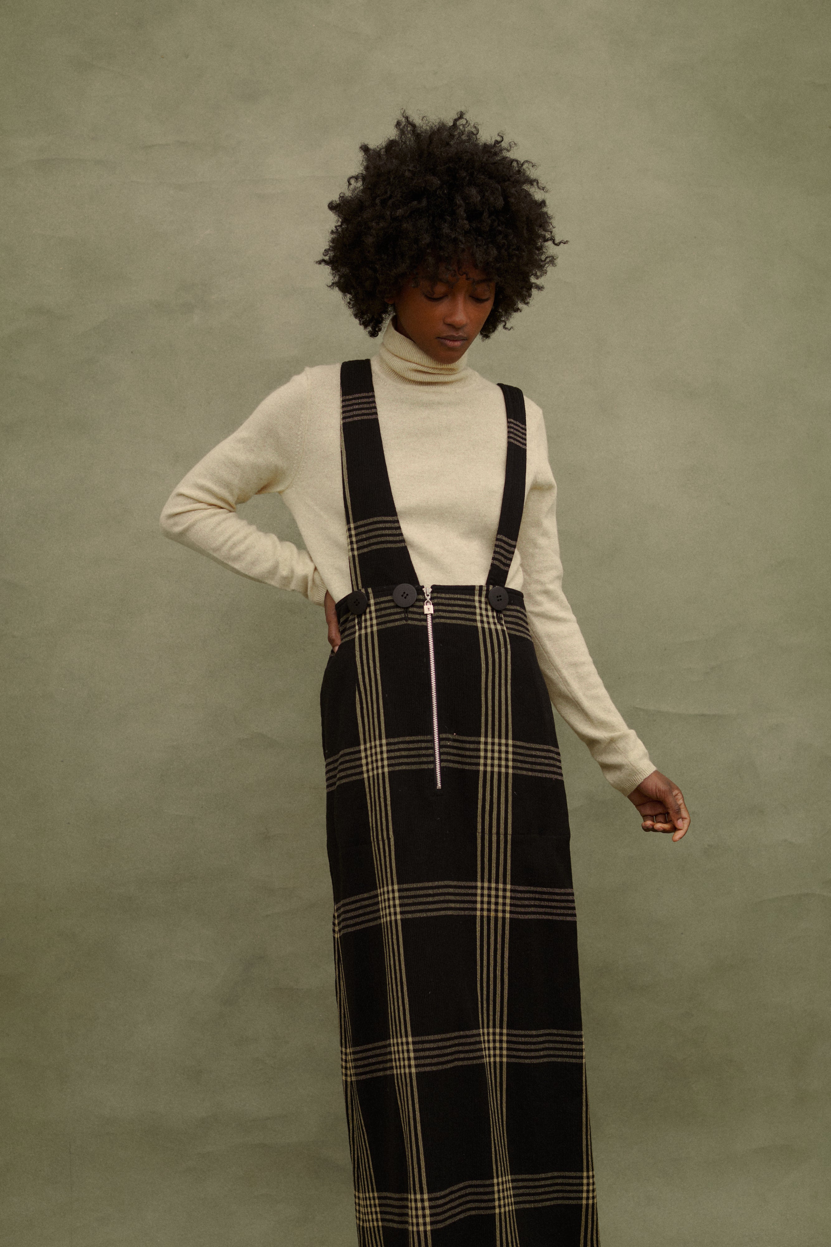 Takezo Wool Pinafore - Desert Vintage