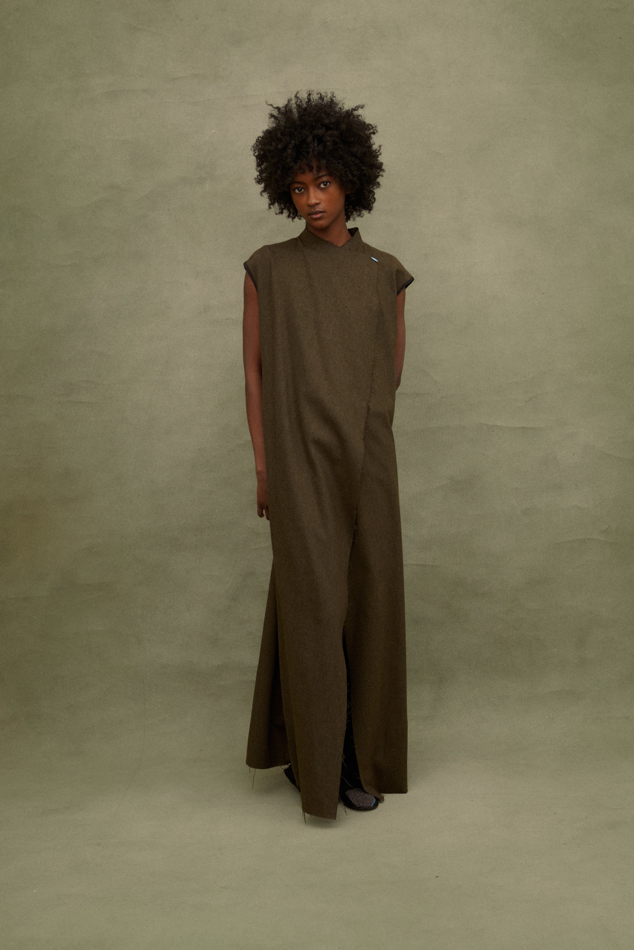 Dries Van Noten Raw Hem Tunic - Desert Vintage