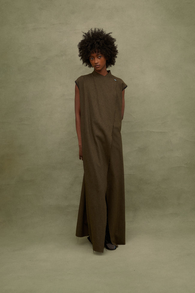 Dries Van Noten Raw Hem Tunic - Desert Vintage