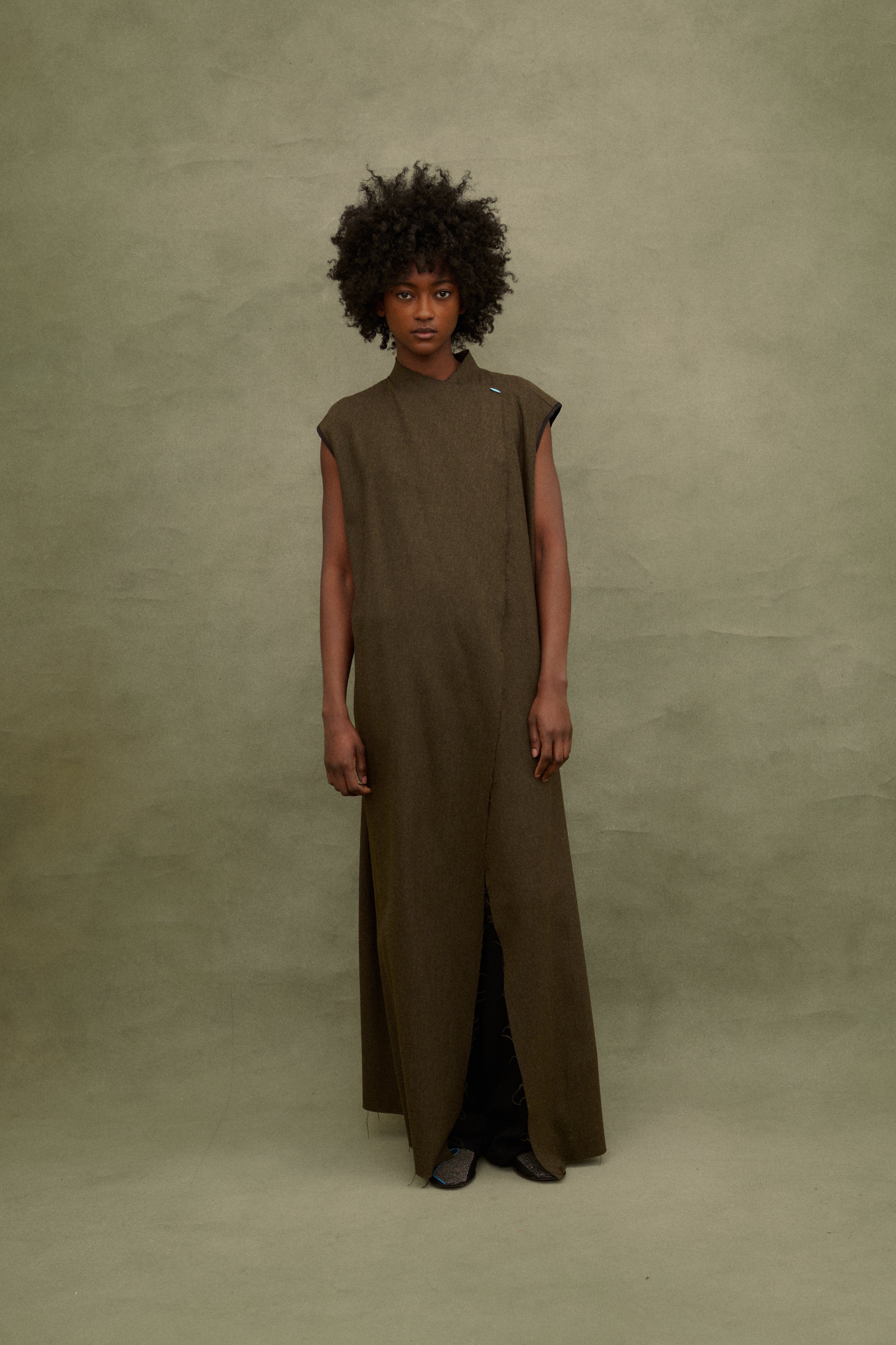 Dries Van Noten Raw Hem Tunic - Desert Vintage