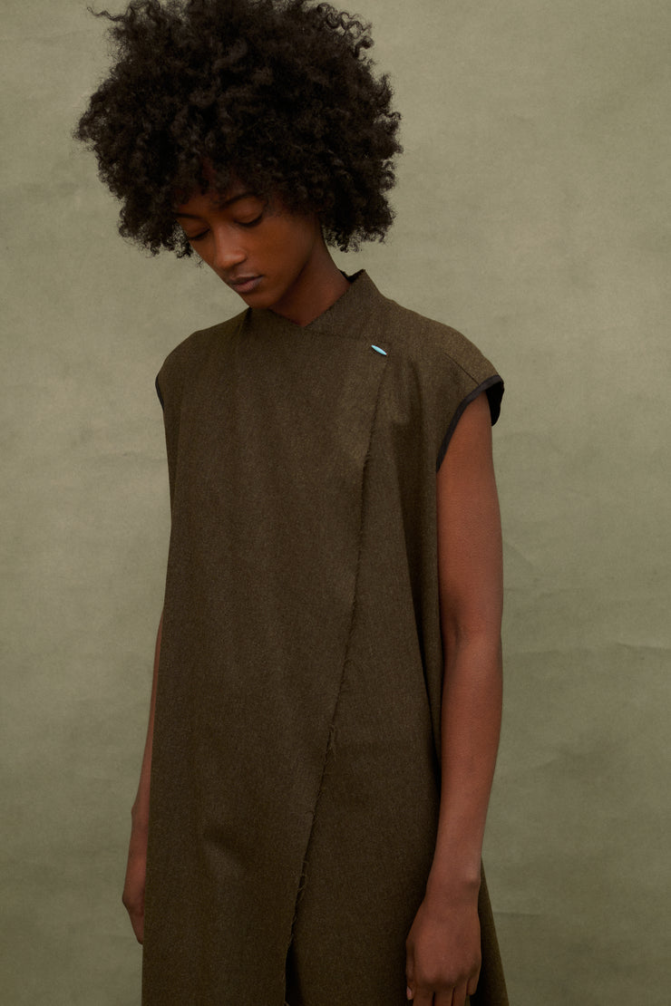 Dries Van Noten Raw Hem Tunic - Desert Vintage
