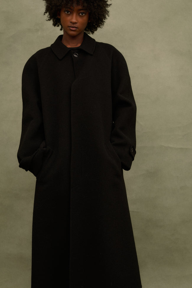 1980s Halston Wool Coat - Desert Vintage