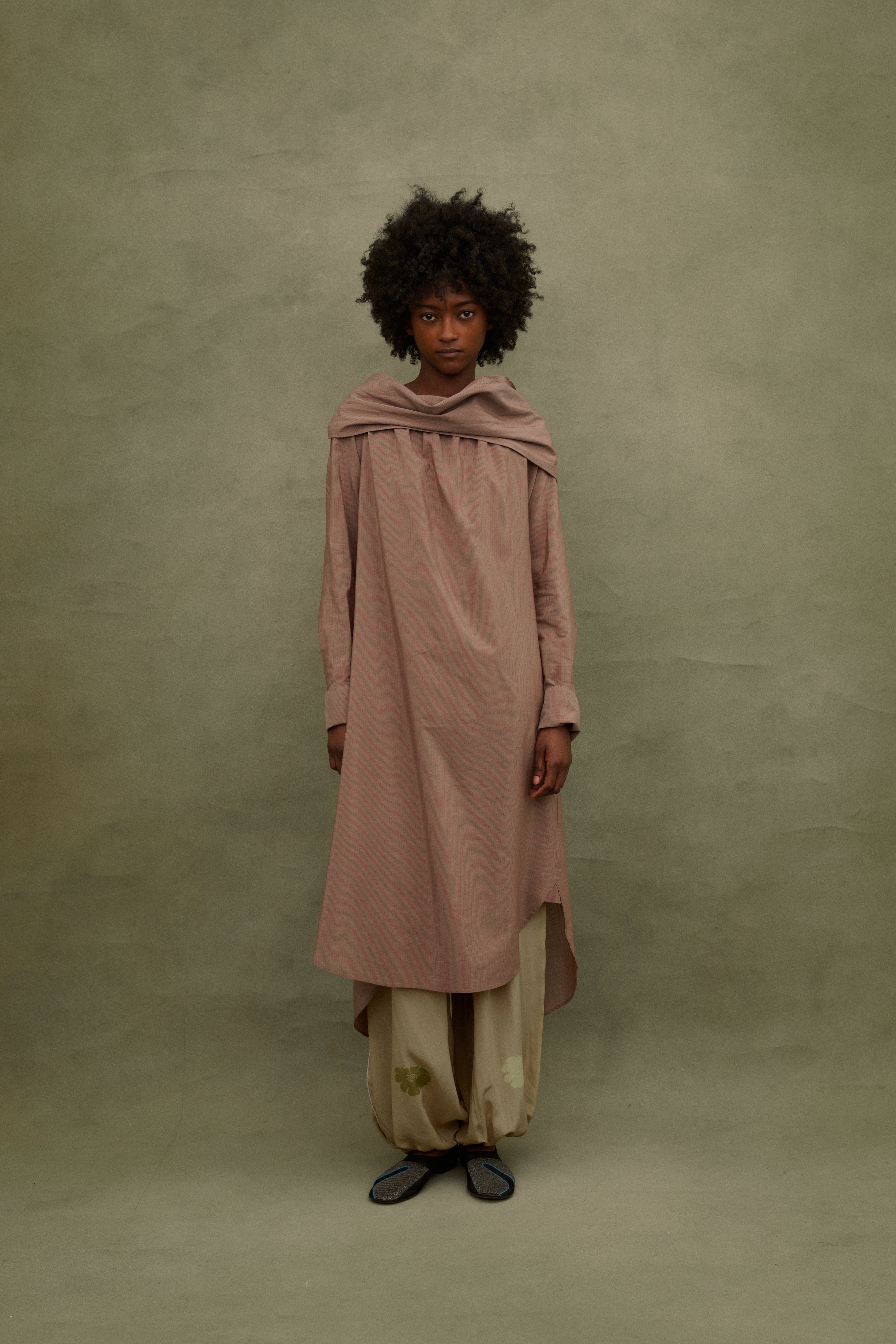 Dries Van Noten Pinstripe Tunic - Desert Vintage