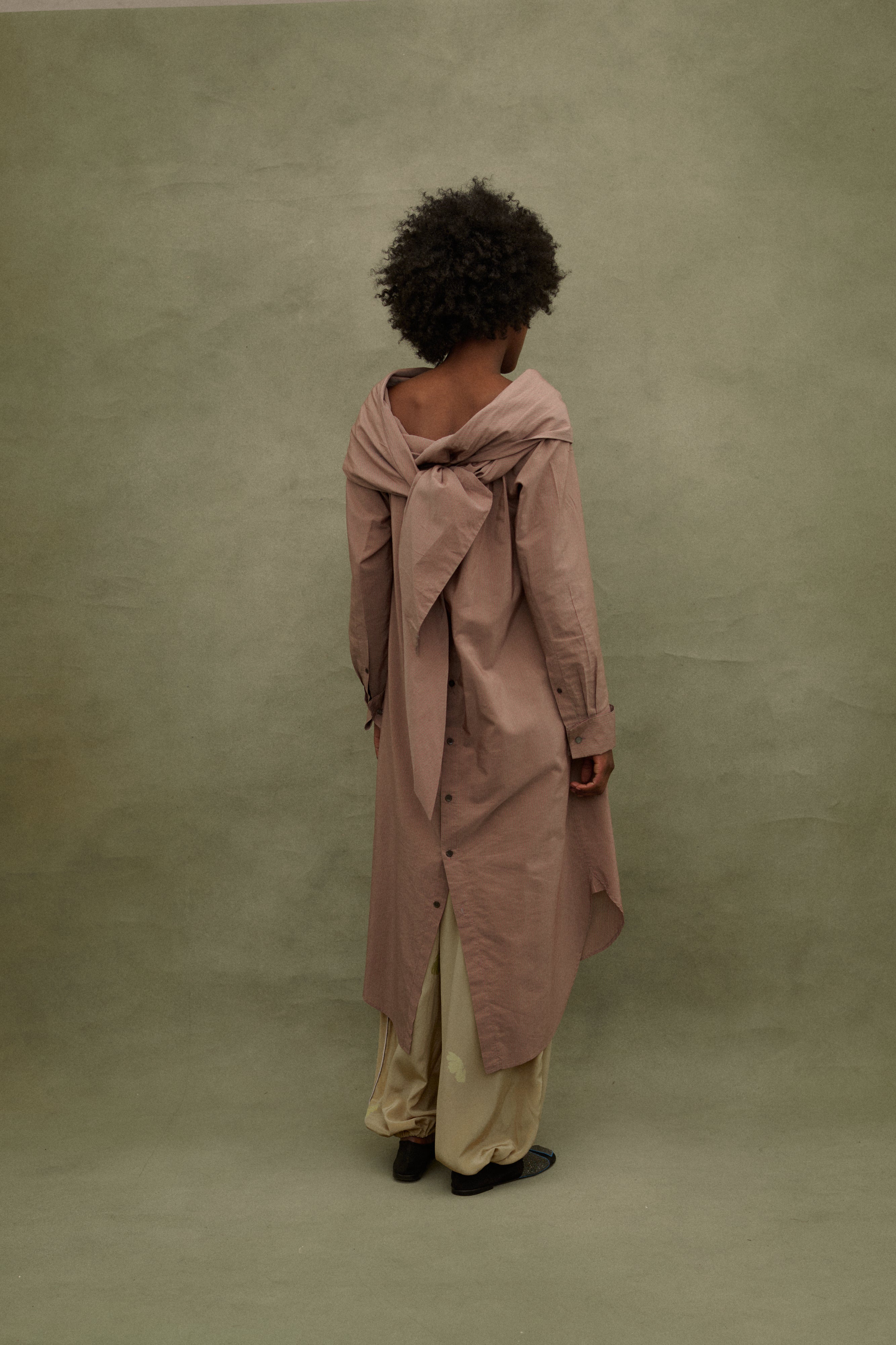 Dries Van Noten Pinstripe Tunic - Desert Vintage