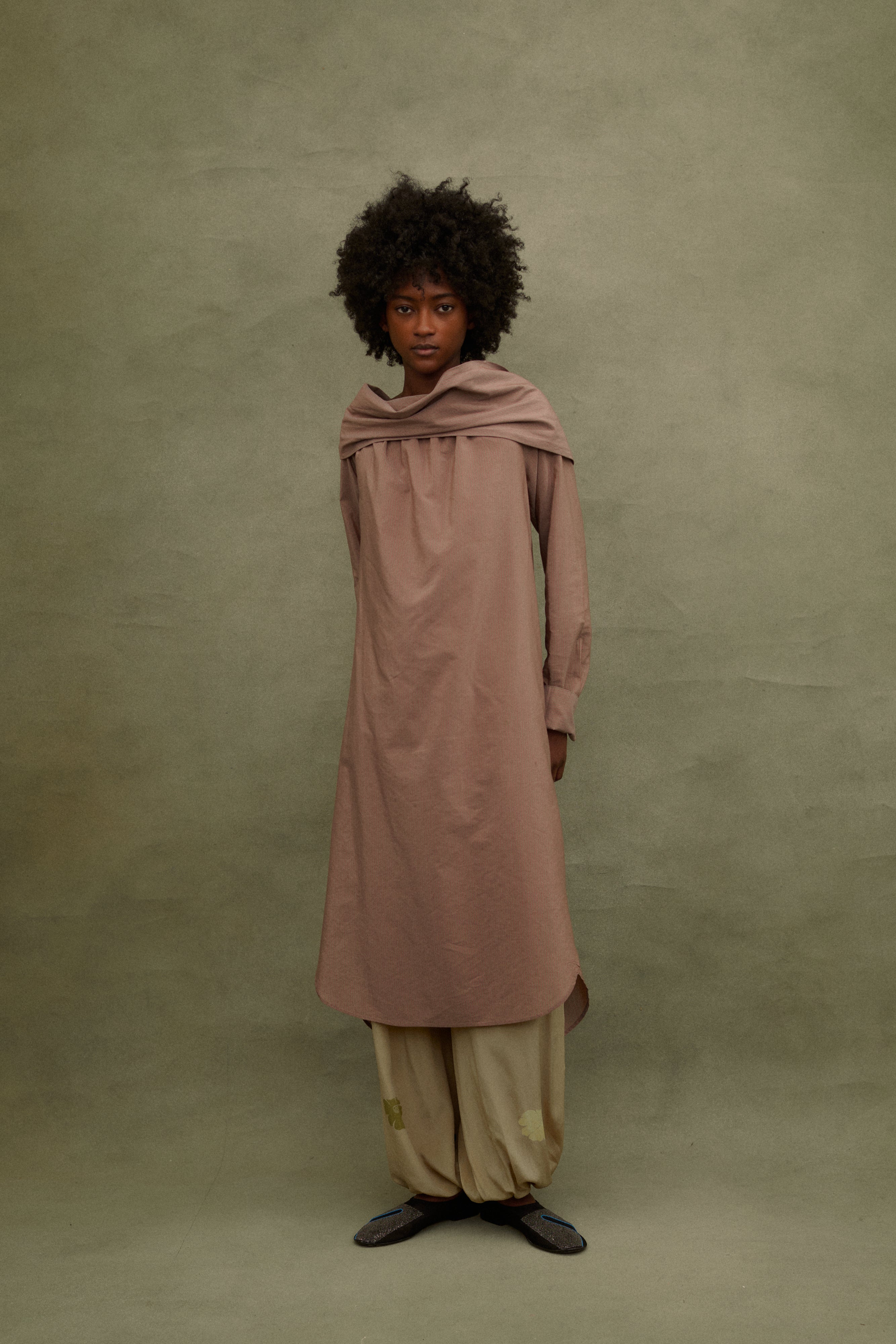 Dries Van Noten Pinstripe Tunic - Desert Vintage