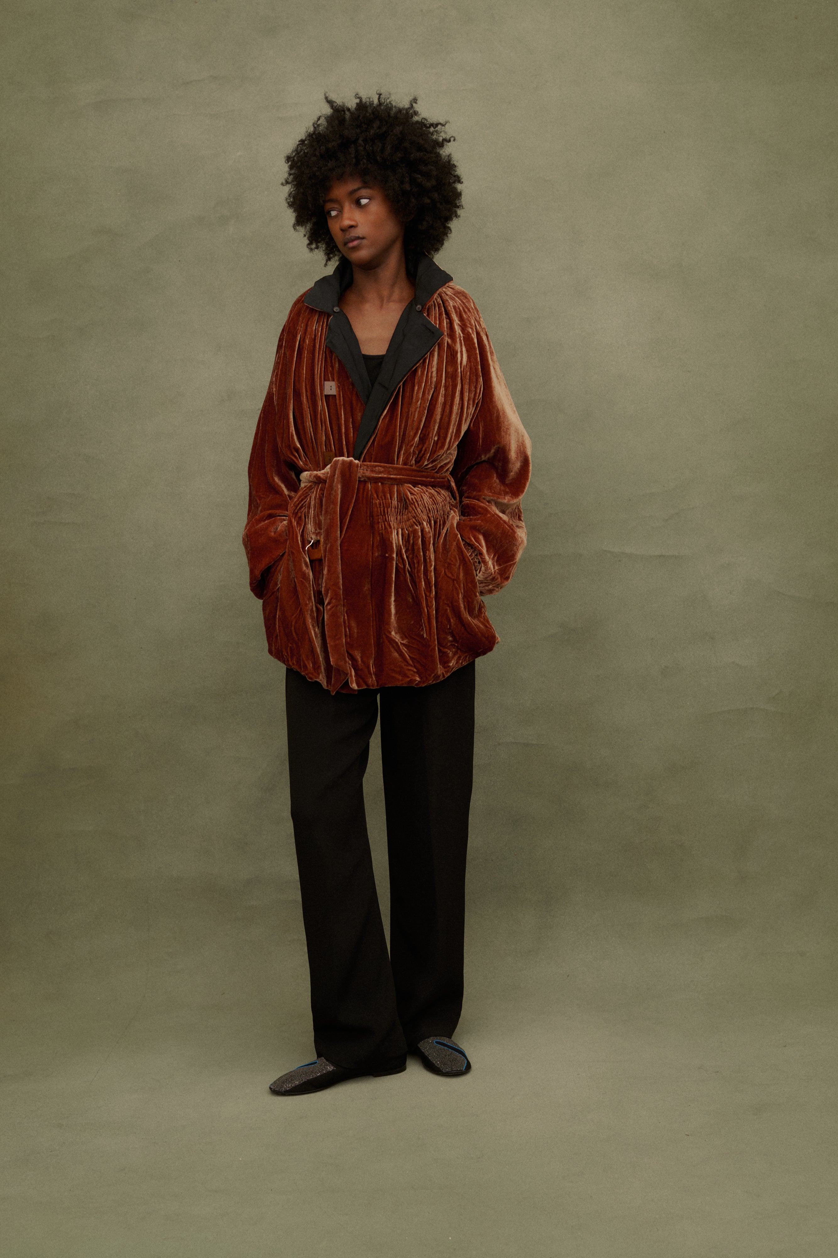 1990s JPG Velvet Coat - Desert Vintage