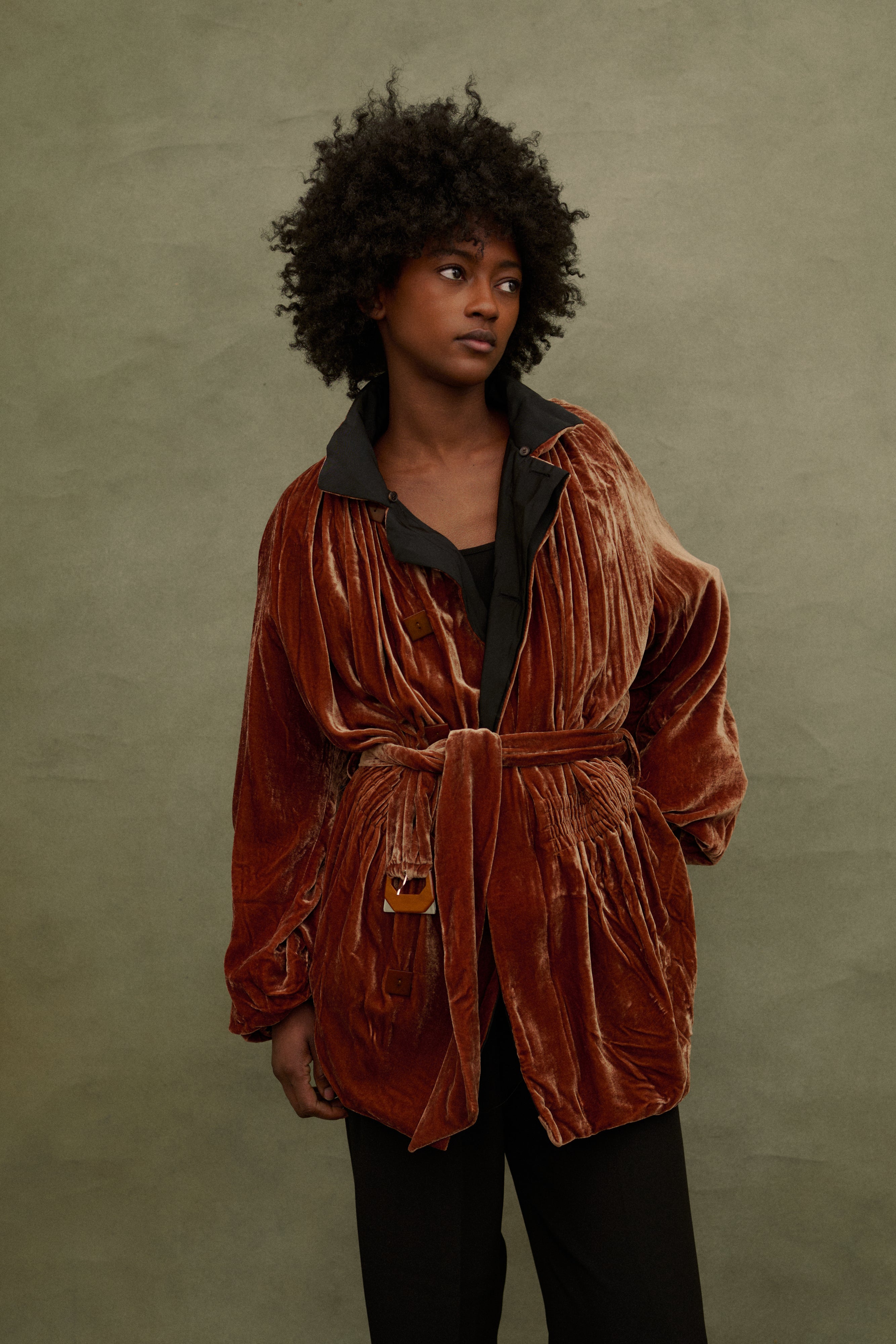 1990s JPG Velvet Coat - Desert Vintage