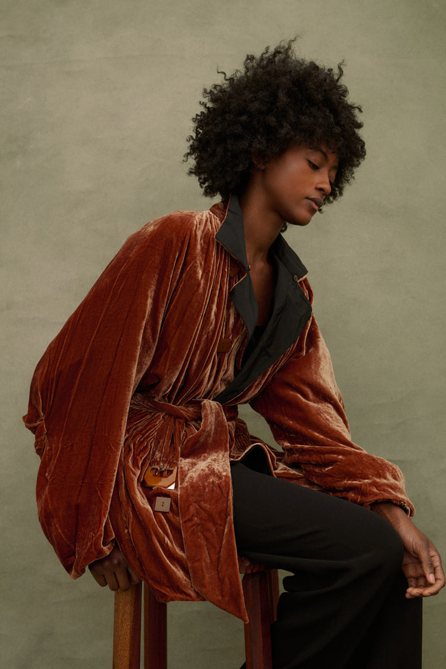 1990s JPG Velvet Coat - Desert Vintage