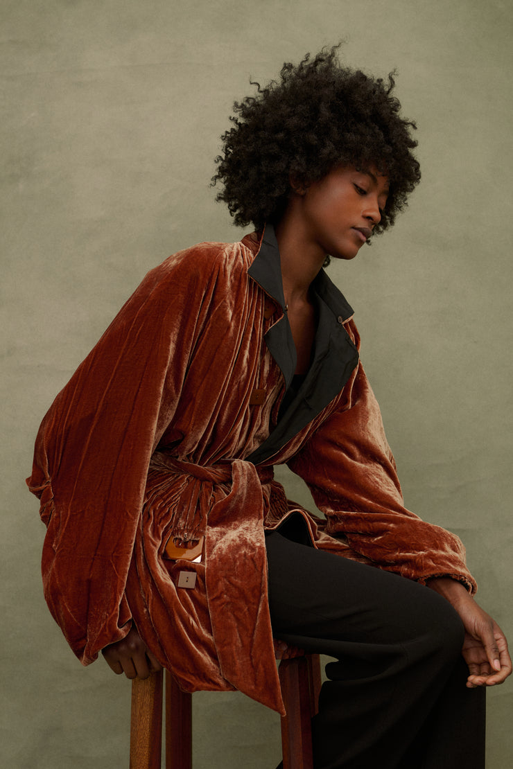 1990s JPG Velvet Coat - Desert Vintage