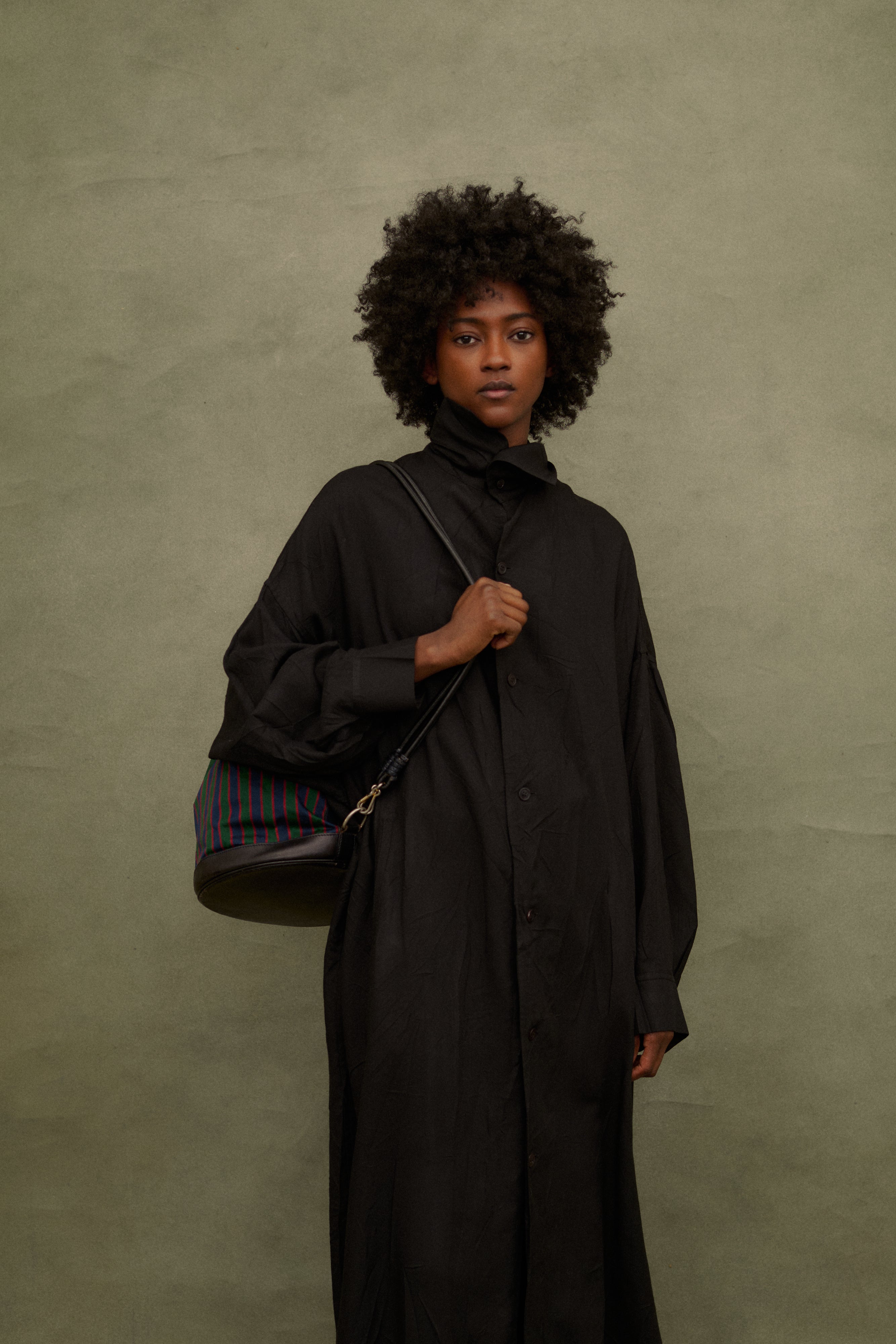 Celine Stripe Leather Backpack - Desert Vintage