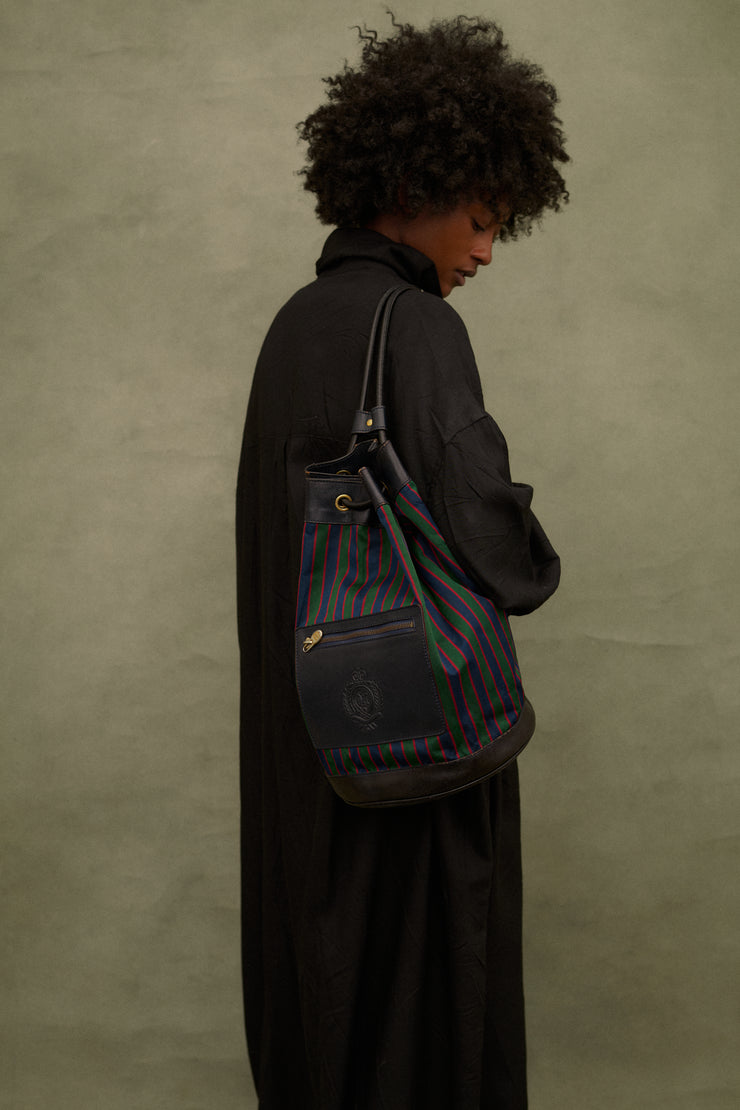 Celine Stripe Leather Backpack - Desert Vintage