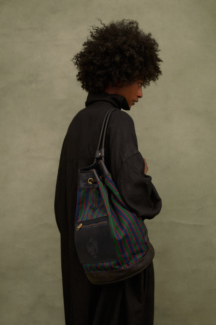 Celine Stripe Leather Backpack - Desert Vintage