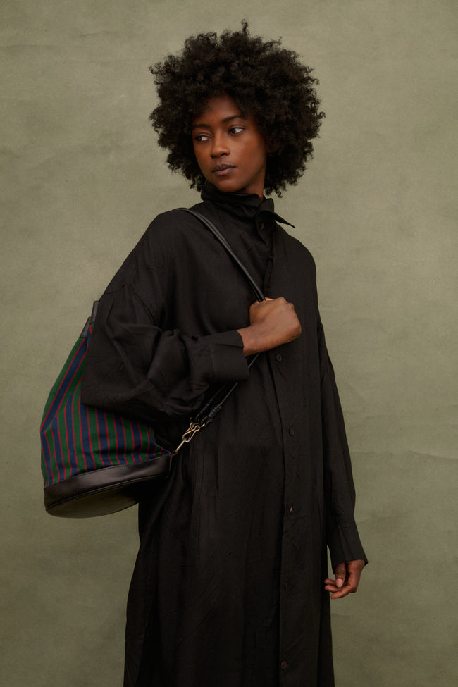 Celine Stripe Leather Backpack - Desert Vintage
