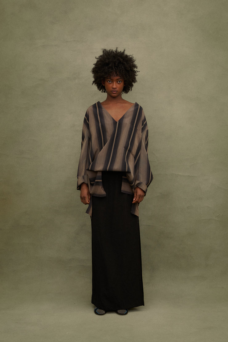 Ysl Black Tuxedo Skirt - Desert Vintage