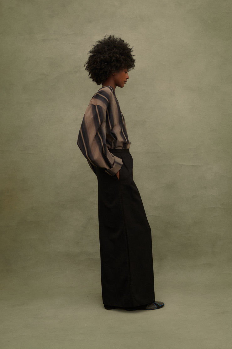 Ysl Black Tuxedo Skirt - Desert Vintage