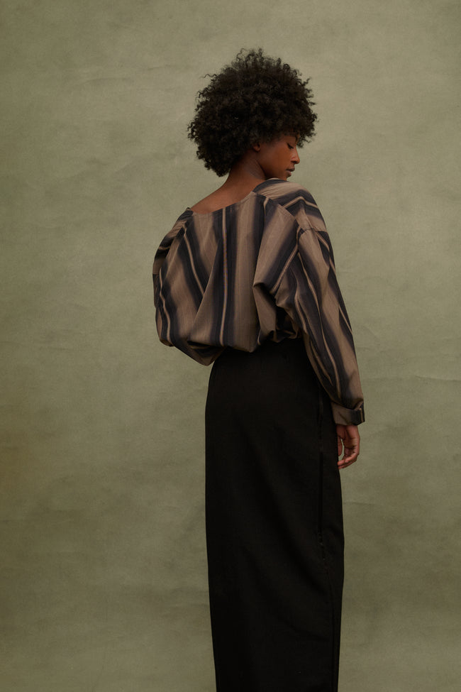 Ysl Black Tuxedo Skirt - Desert Vintage