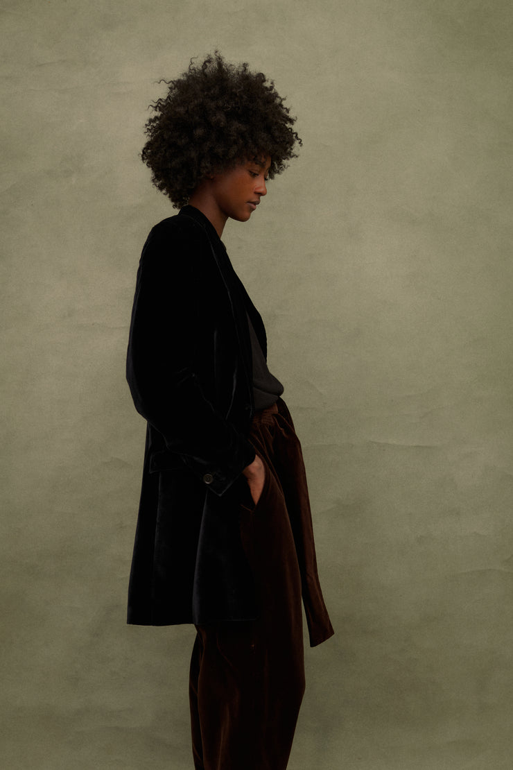 Katharine Hamnett Velvet Coat - Desert Vintage