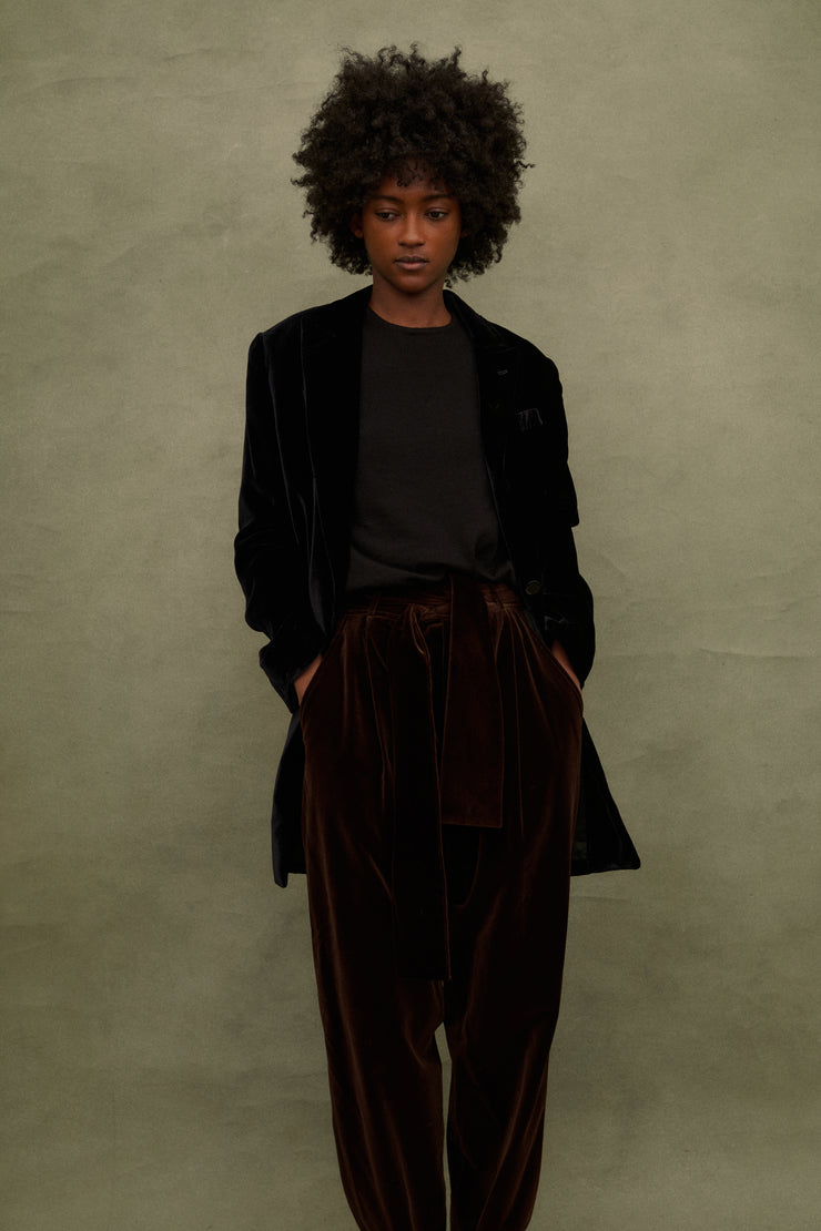 Katharine Hamnett Velvet Coat - Desert Vintage