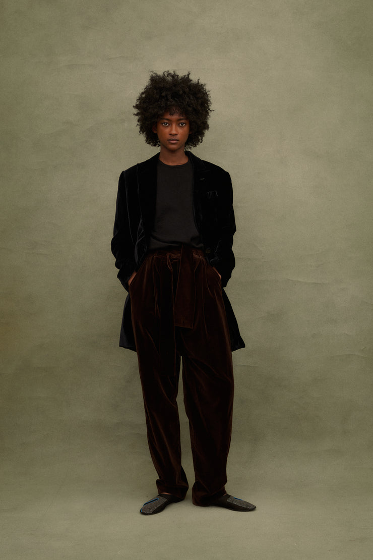 Katharine Hamnett Velvet Coat - Desert Vintage