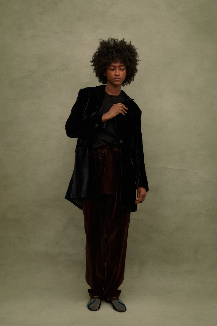 Katharine Hamnett Velvet Coat - Desert Vintage