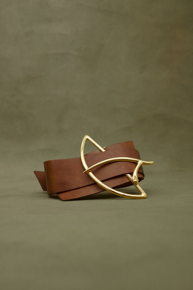 1970s Issey Miyake Leather Belt - Desert Vintage