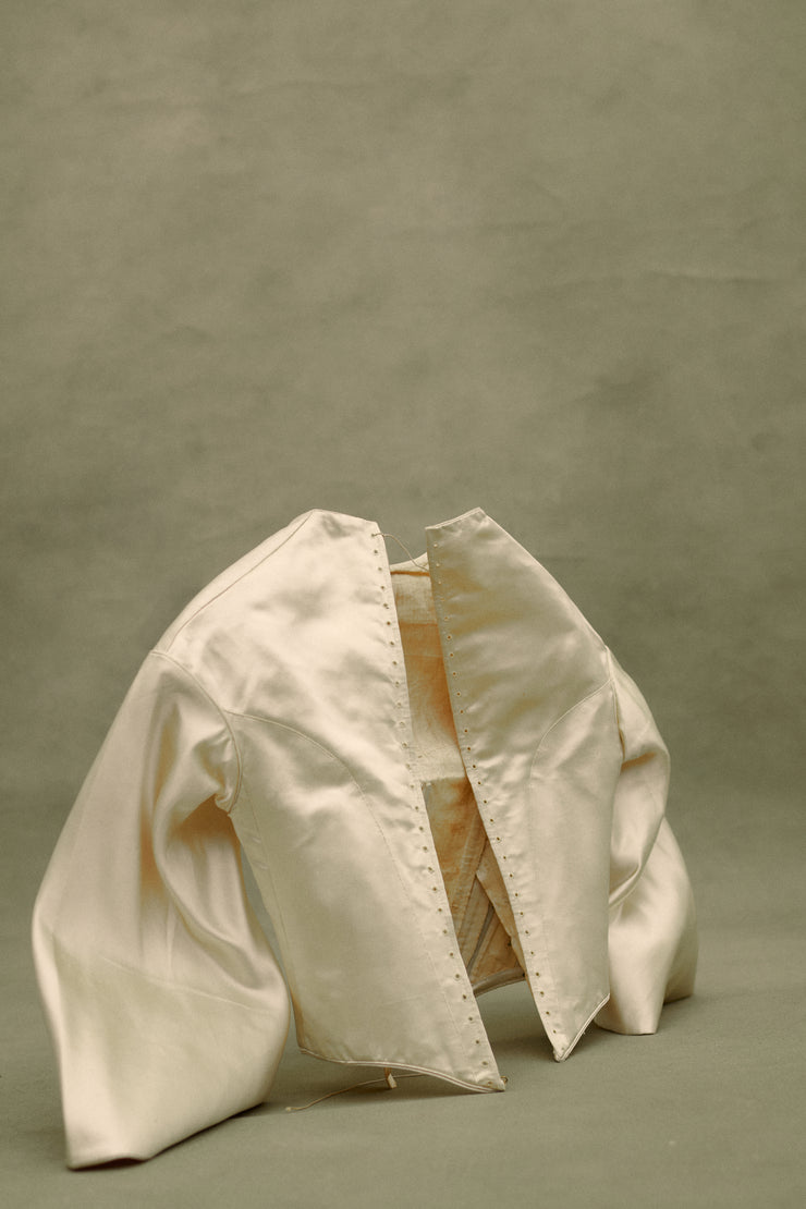 1850s Silk Corset Blouse - Desert Vintage