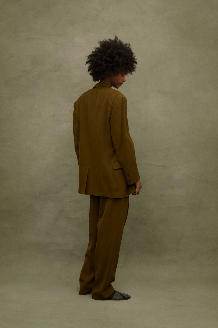 1988 JPG Homme Olive Suit - Desert Vintage