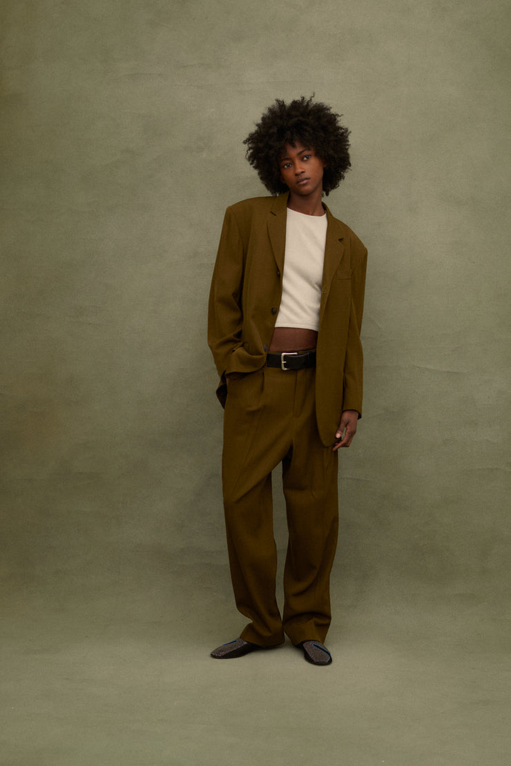 1988 JPG Homme Olive Suit - Desert Vintage