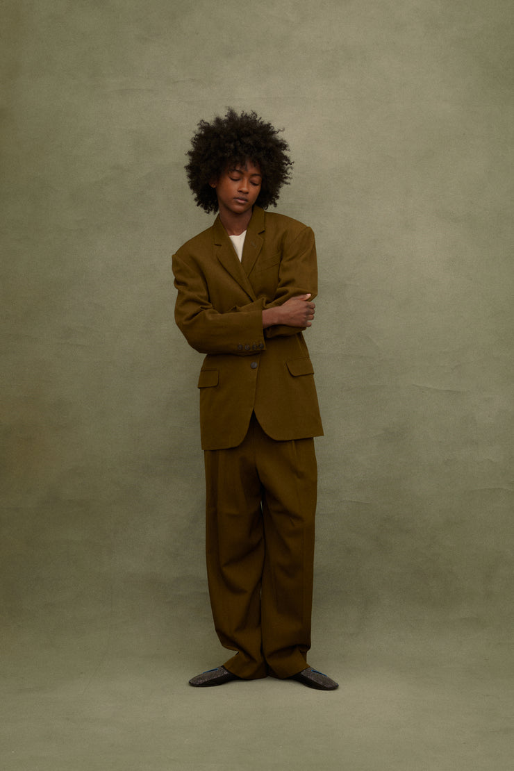 1988 JPG Homme Olive Suit - Desert Vintage