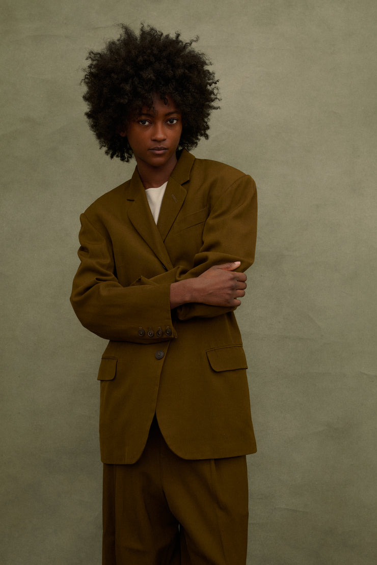 1988 JPG Homme Olive Suit - Desert Vintage