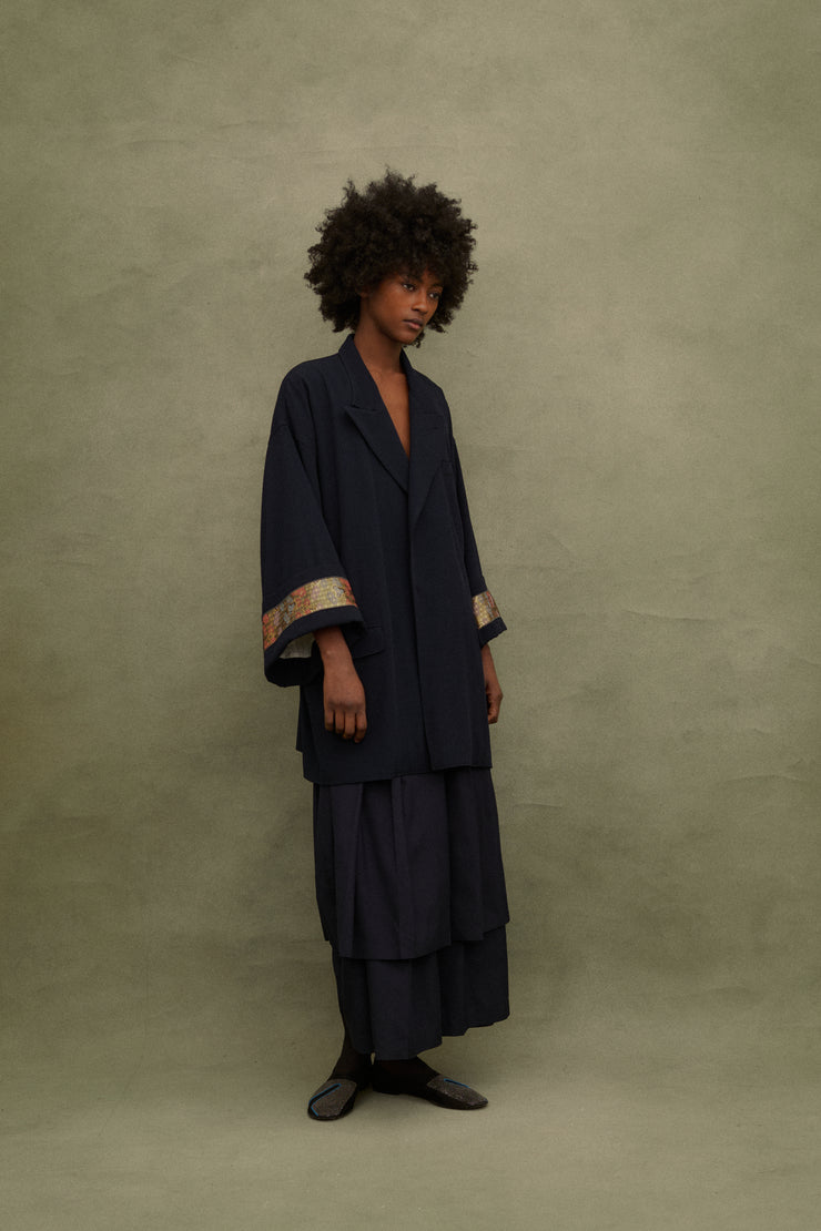 JPG Blu Wool Coat - Desert Vintage