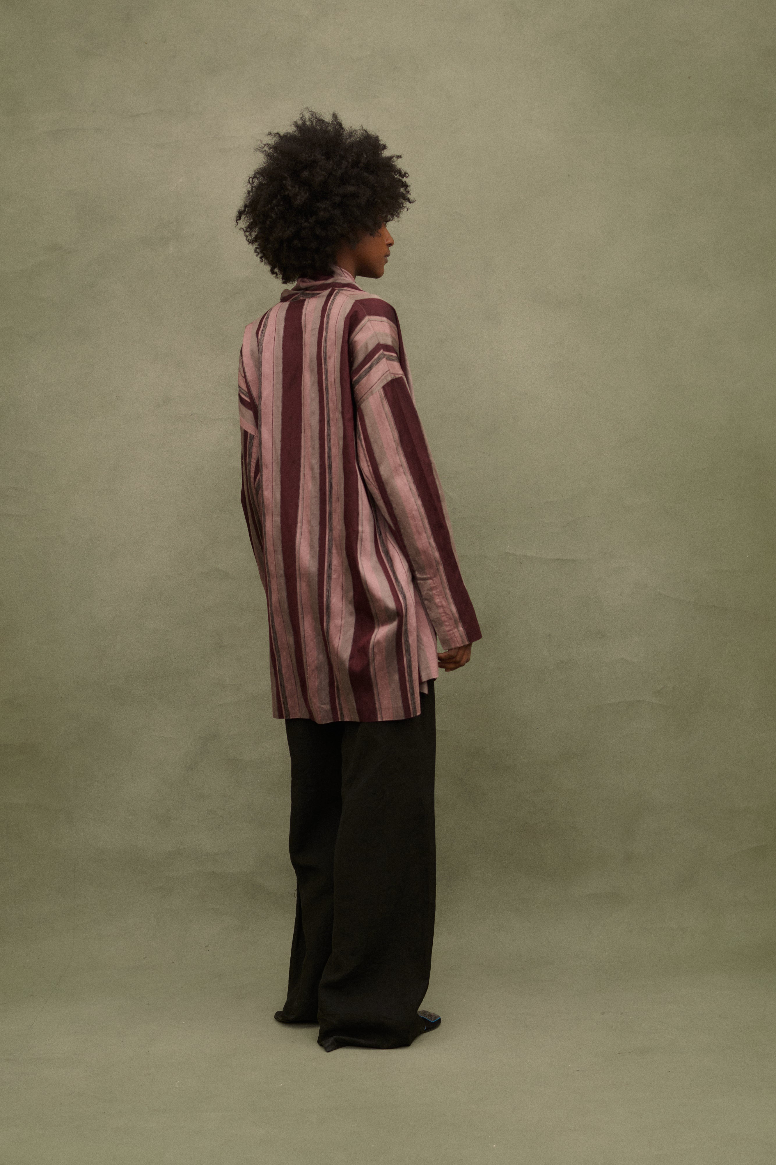 Callaghan Silk Stripe Blouse - Desert Vintage