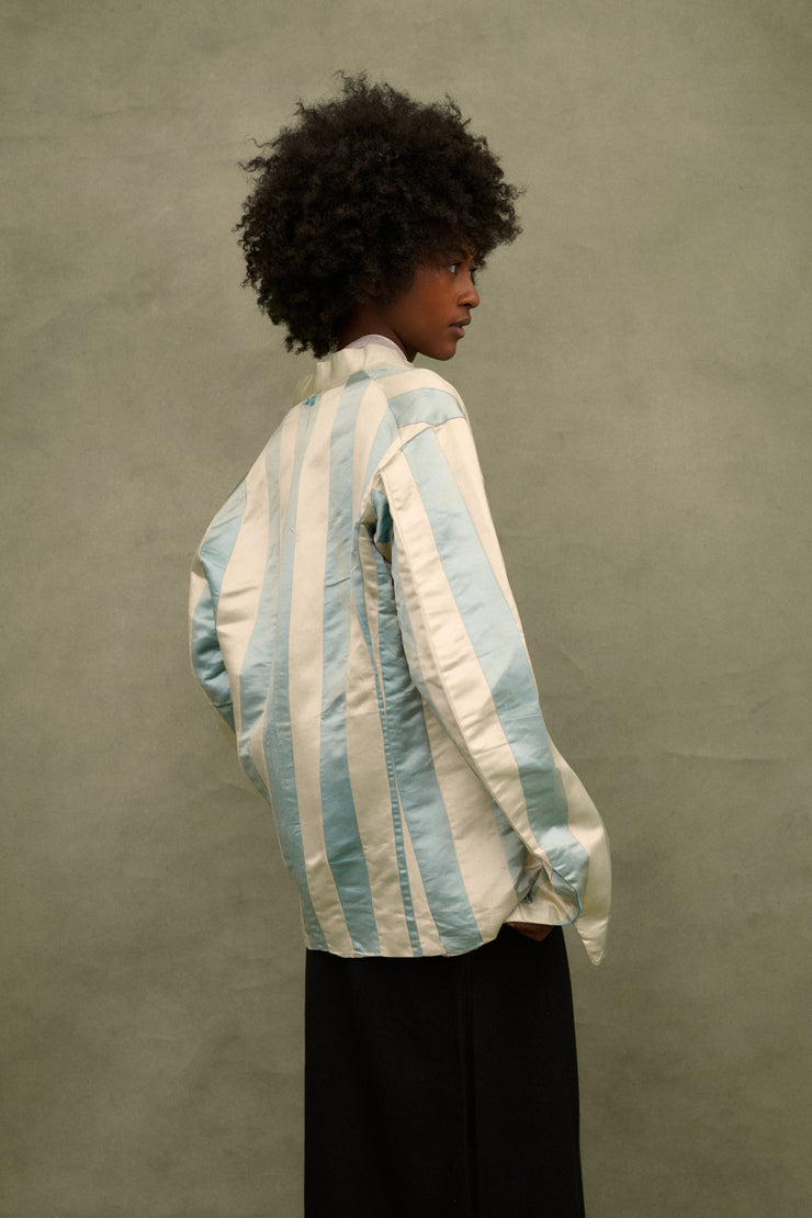 Antique Silk Stripe Shirt - Desert Vintage