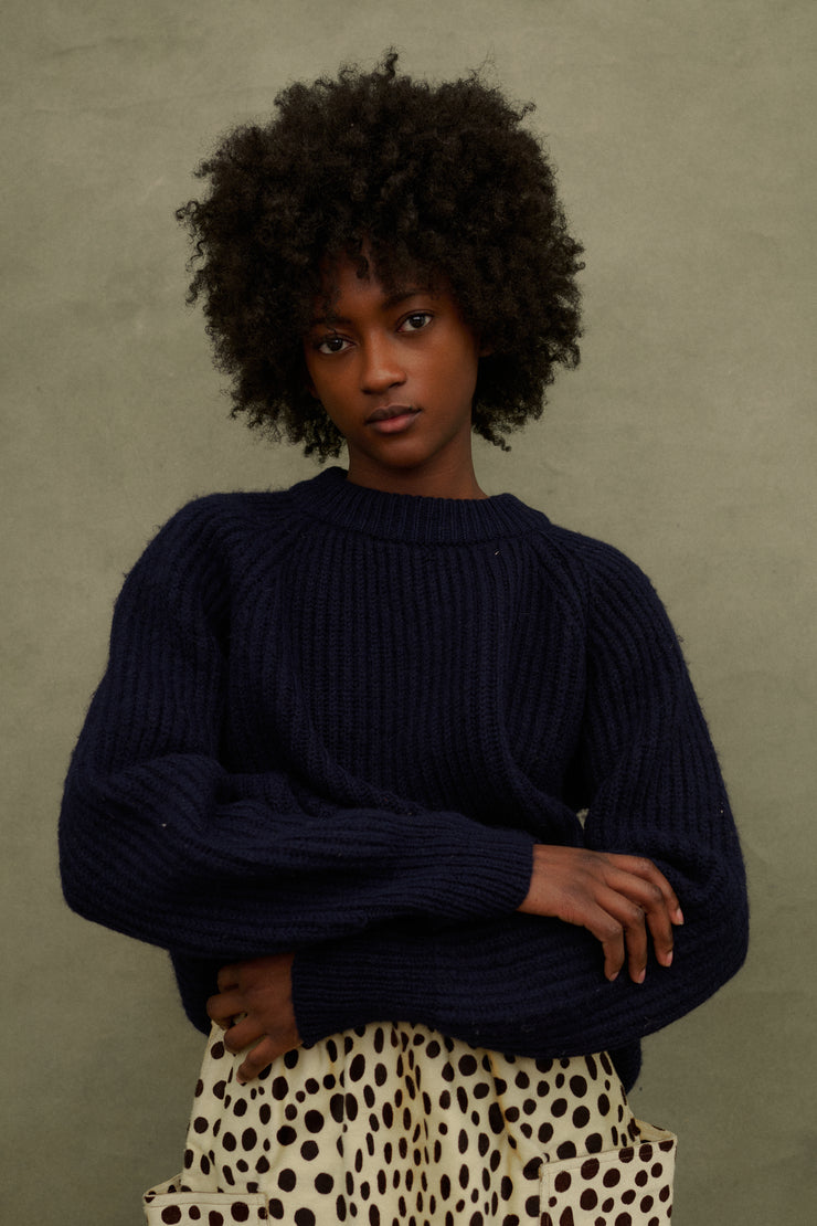 Vintage Blu Wool Knit - Desert Vintage