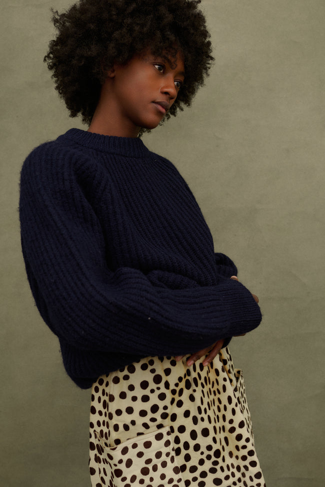 Vintage Blu Wool Knit - Desert Vintage