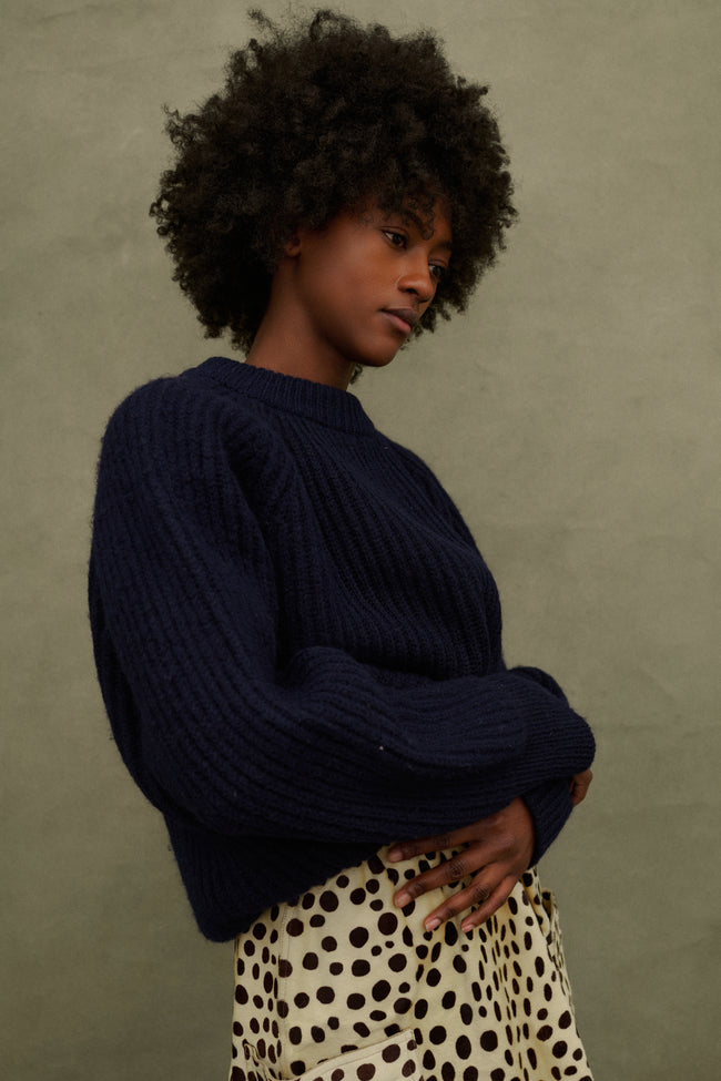 Vintage Blu Wool Knit - Desert Vintage