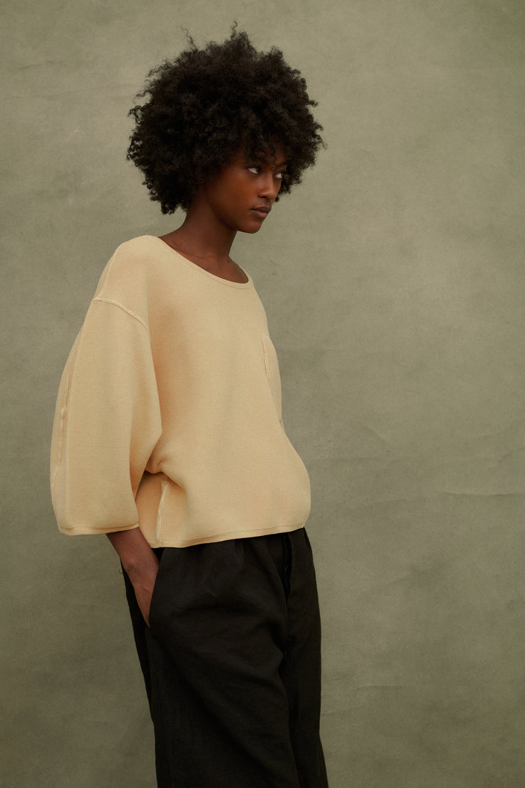 Alaia Butter Yellow Cotton Knit - Desert Vintage