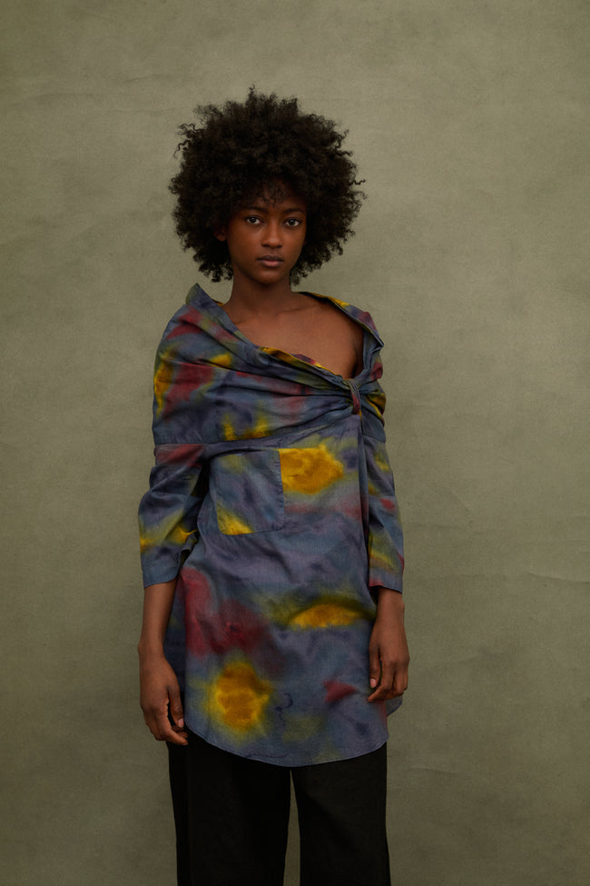 Romeo Gigli Watercolor Blouse - Desert Vintage
