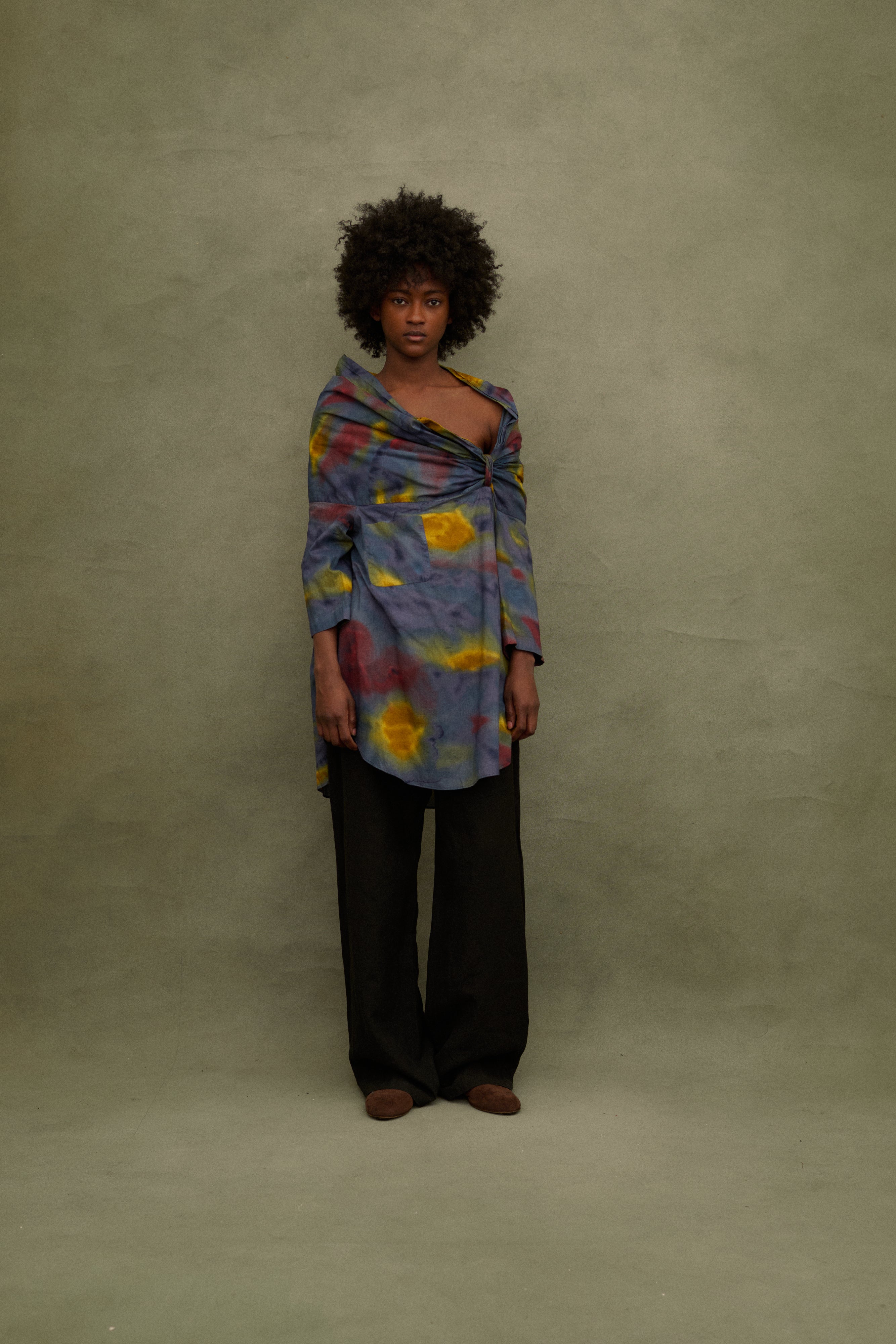 Romeo Gigli Watercolor Blouse - Desert Vintage