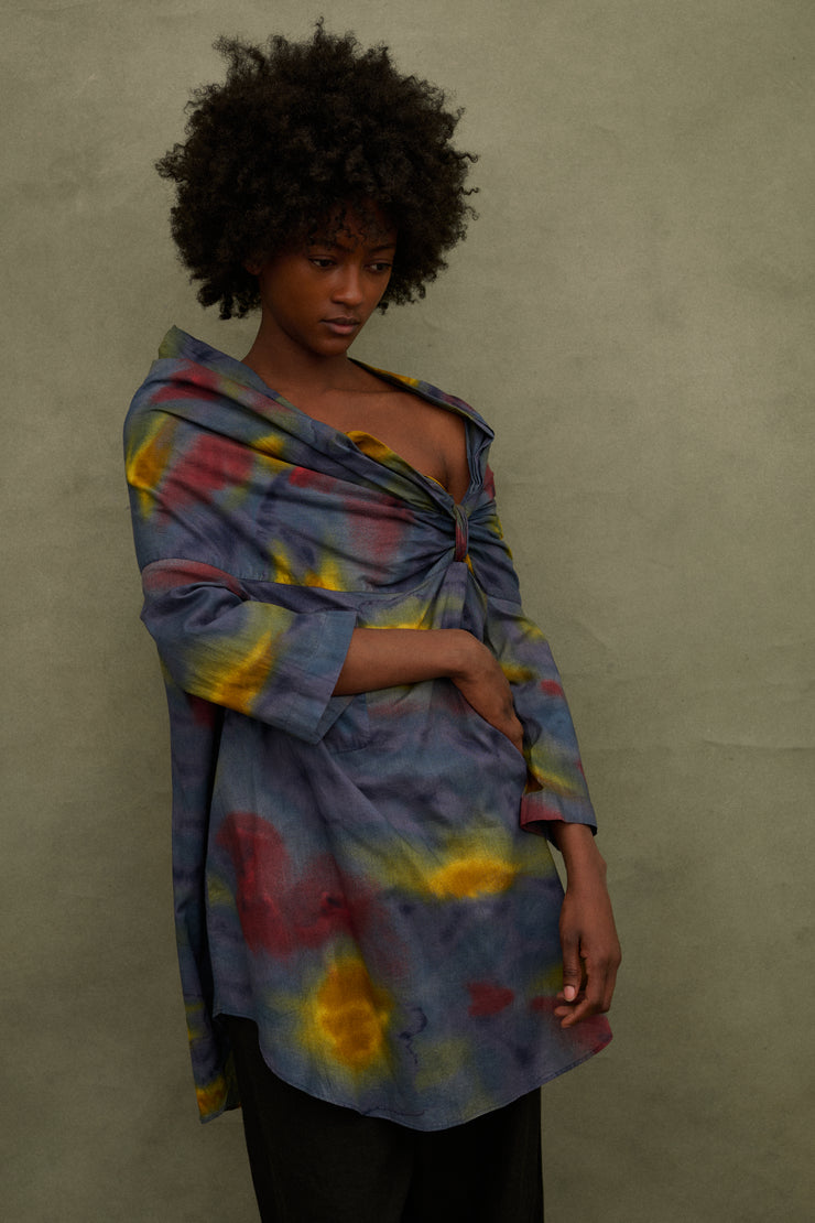 Romeo Gigli Watercolor Blouse - Desert Vintage