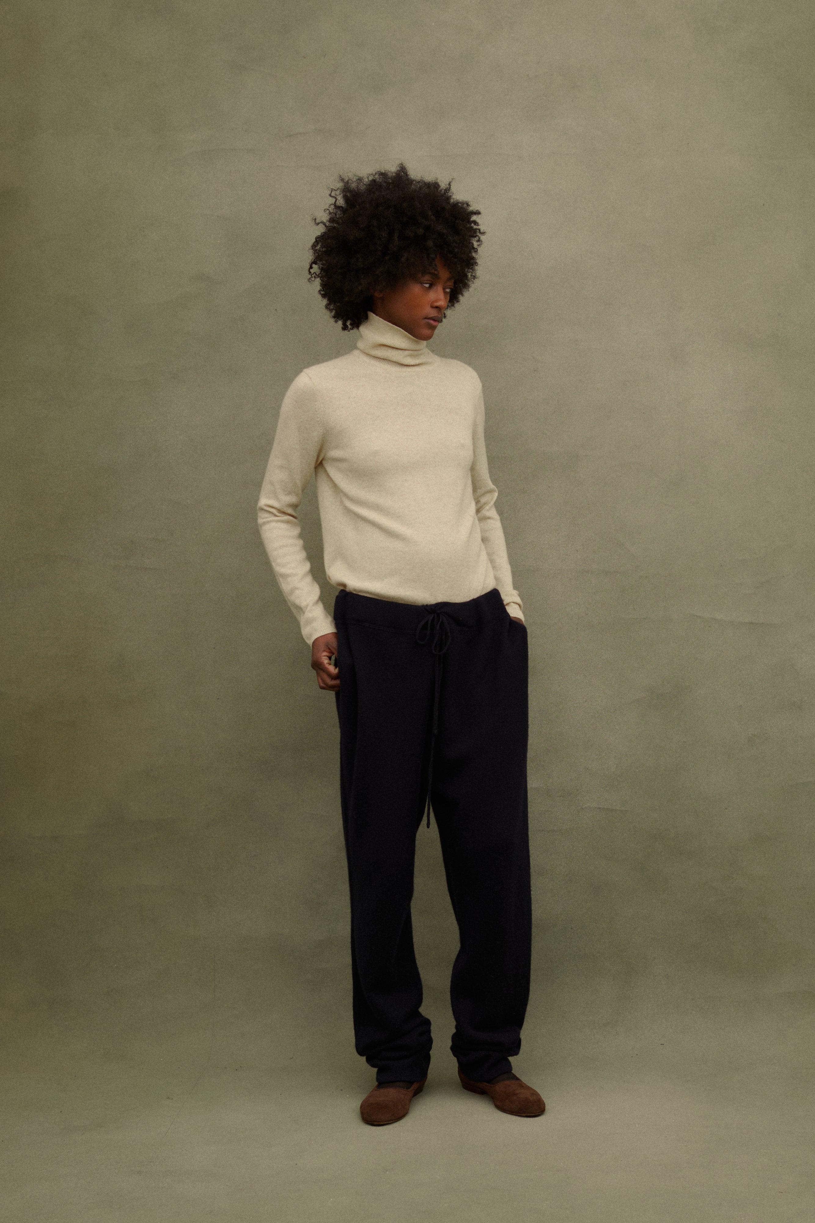 Ralph Lauren Cashmere Drawstring Pants - Desert Vintage