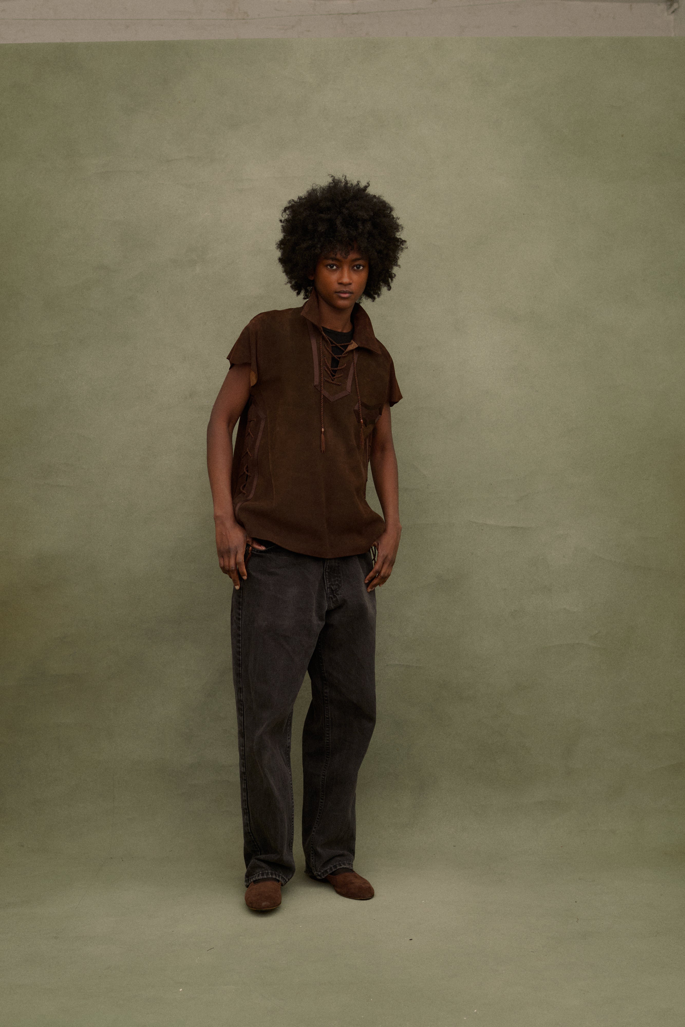 Number (N)ine Suede Top - Desert Vintage