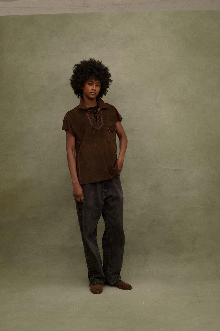 Number (N)ine Suede Top - Desert Vintage