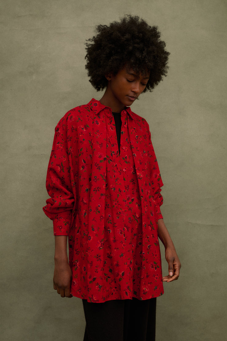 Kenzo Floral Wool Blouse - Desert Vintage
