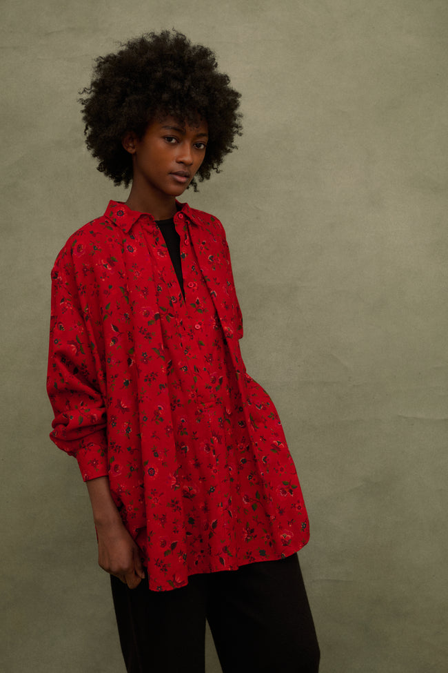 Kenzo Floral Wool Blouse - Desert Vintage