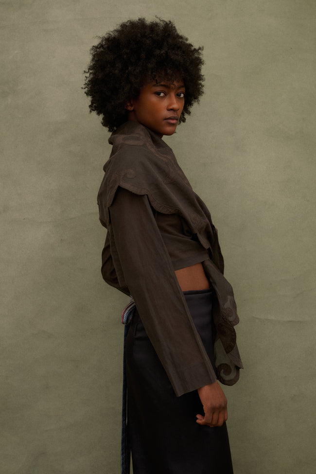 1989 Callaghan Appliqué Blouse - Desert Vintage