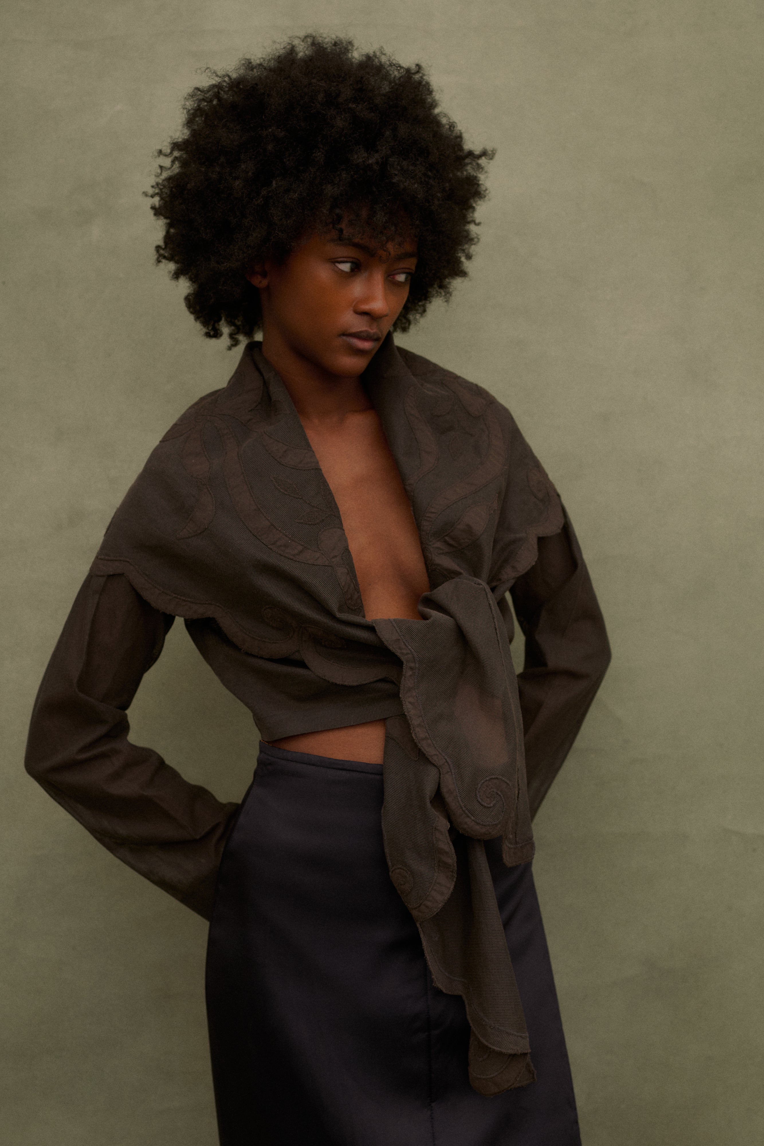 1989 Callaghan Appliqué Blouse - Desert Vintage