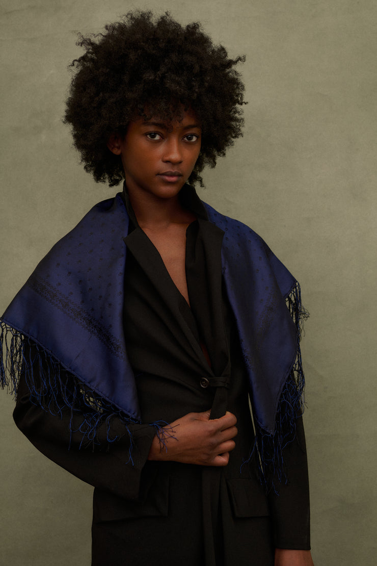 **Antique Silk Scarf - Desert Vintage