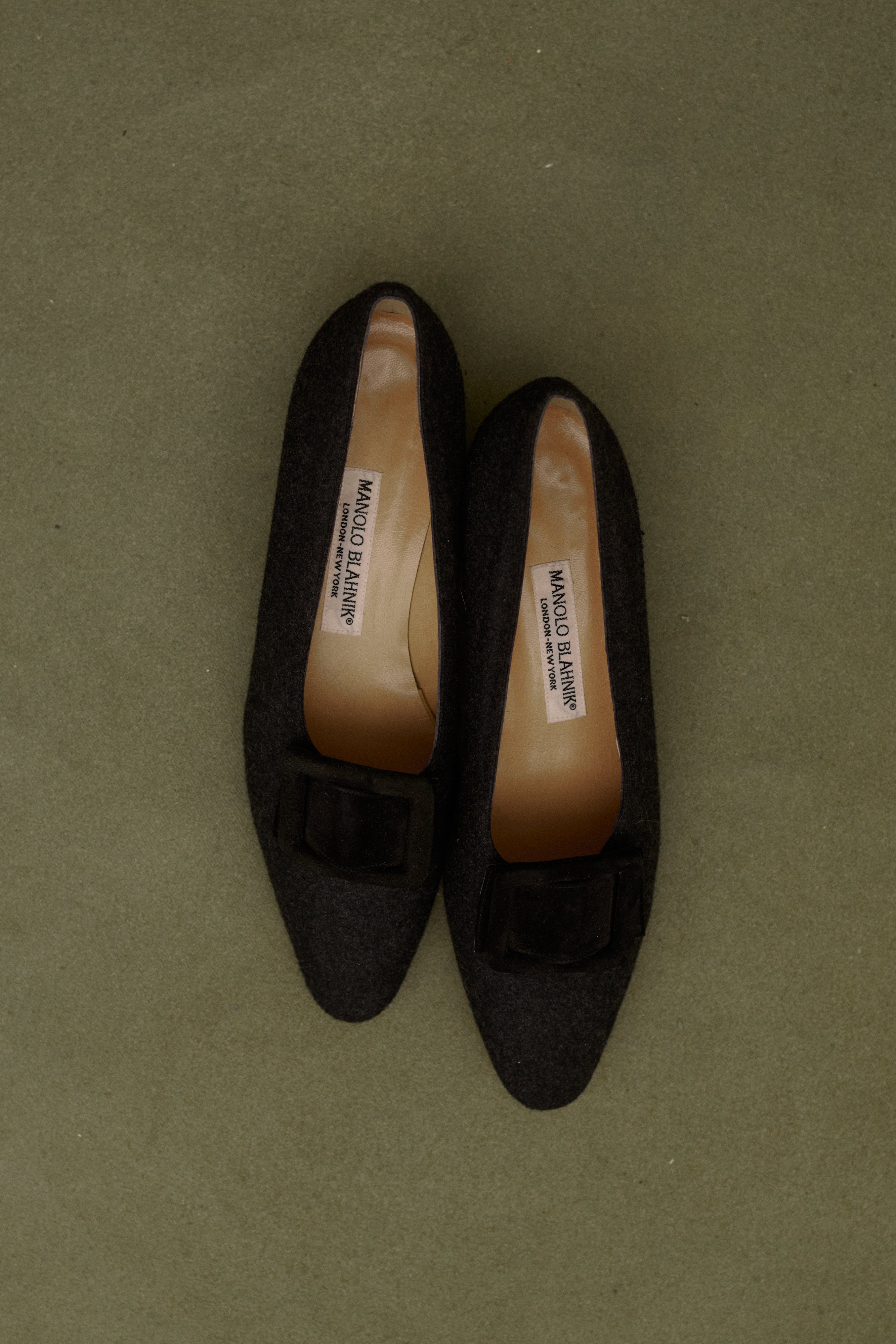 Manolo Blahnik Buckle Heel - Desert Vintage